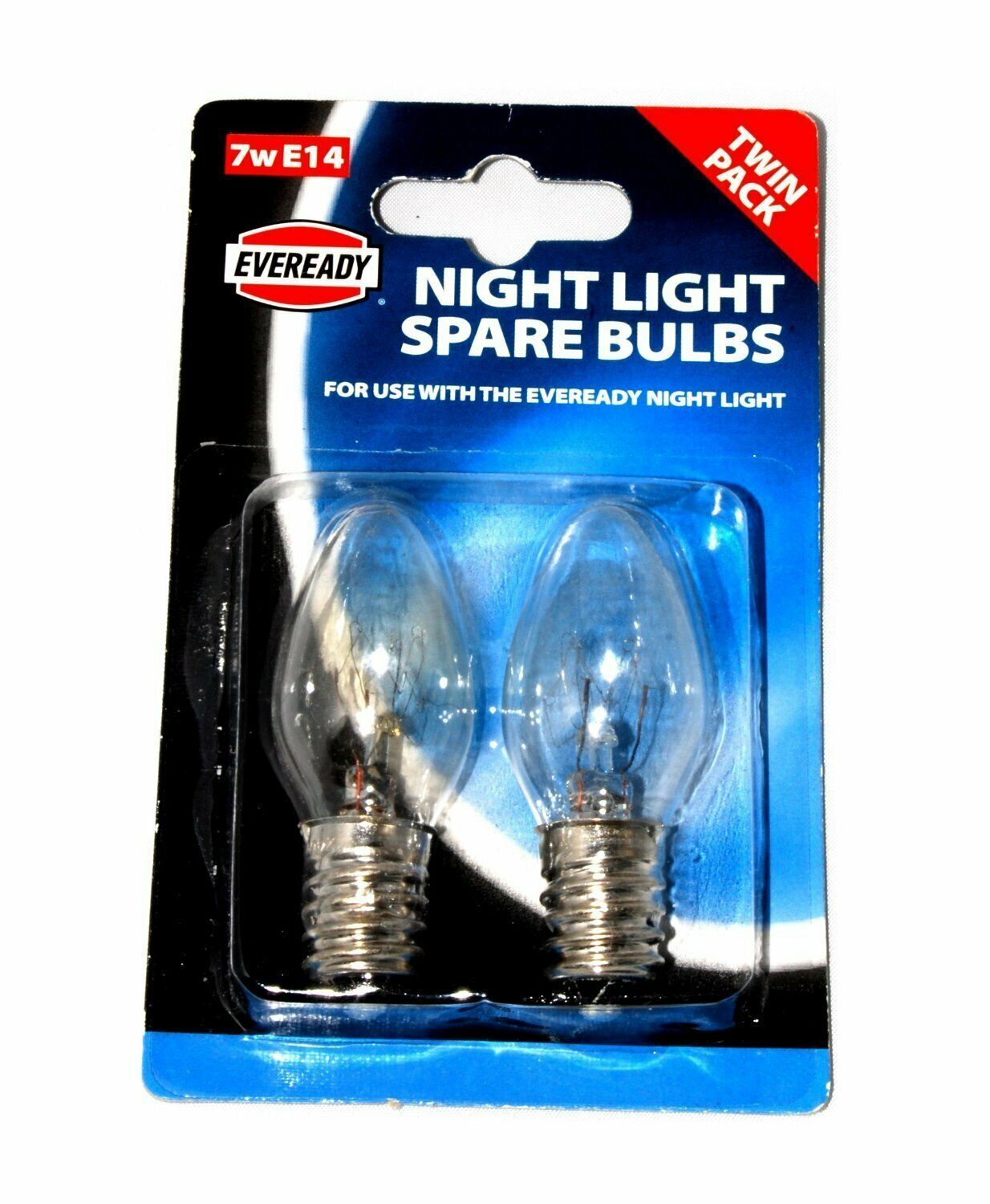 2 x Night Light Bulbs 7W E14 Lamp SES Small Edison Screw Pygmy 230V