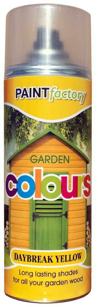 Paint Factory Garden Outdoor Colours Shed Wood - Yellow, Green, Cream