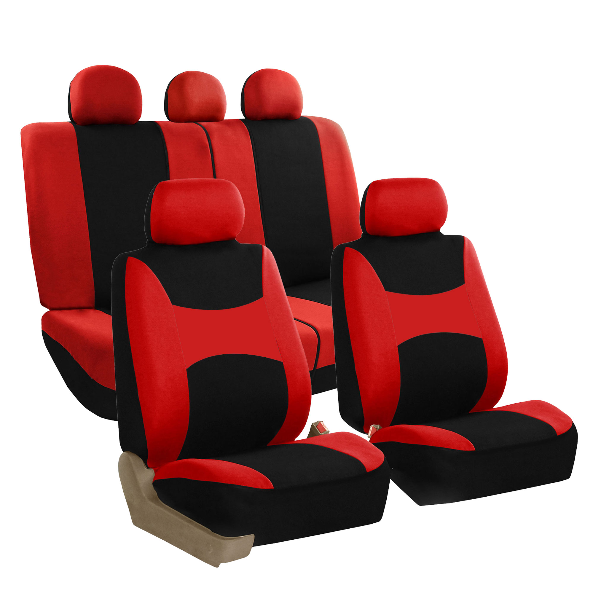 Car Seat Covers Light & Breezy Flat Cloth Seat Covers Full Set