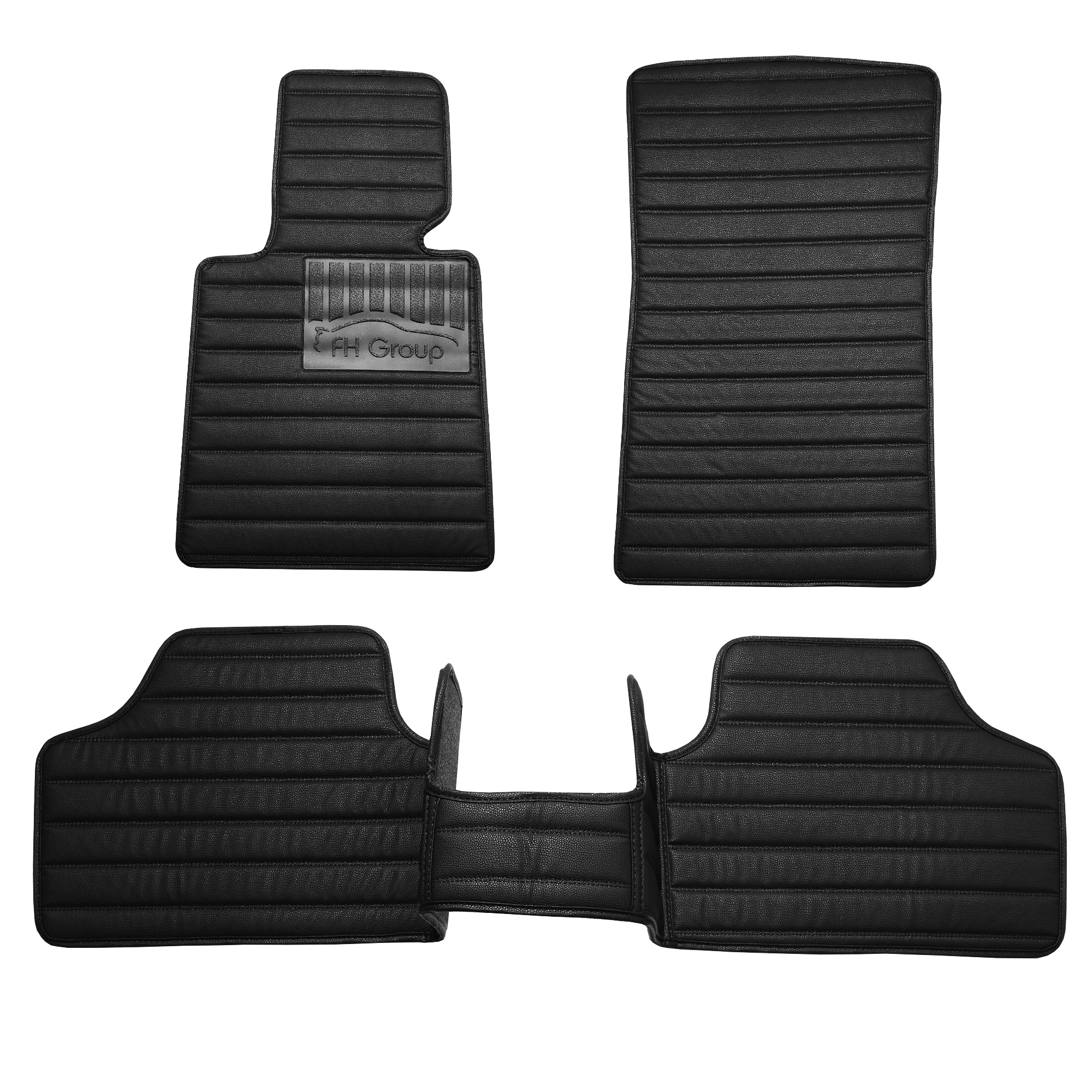 BMW X1 20092015 Customfit HeavyDuty Faux Stripe Leather Car Floor