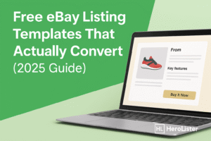 Free eBay listing templates by HeroLister banner